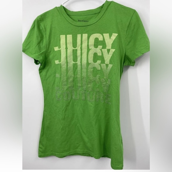 Vintage Juicy Couture T-Shirt Sz M Glitter Tee NWOT - Picture 1 of 5